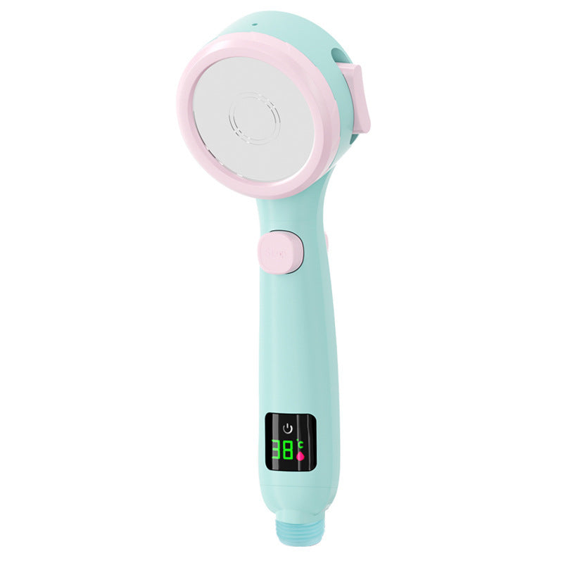 Temperature Display Shower Head Pressurized Shower Head